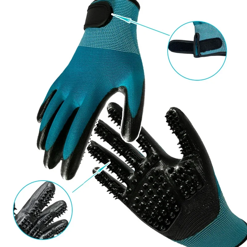 Pet Grooming Gloves One Pair