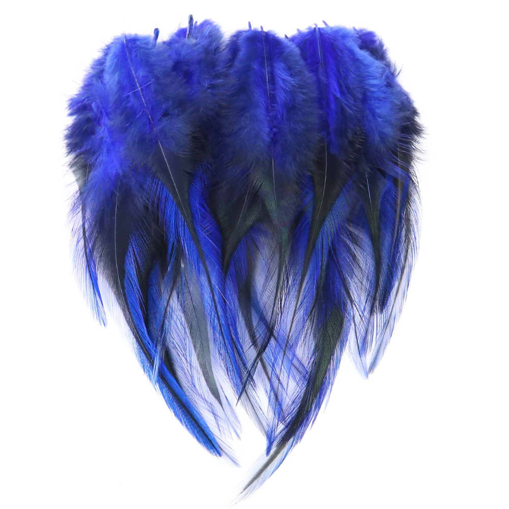 Natural Chicken Feather 100pcs 4-6inch Rooster Handicraft Jewelry Fly Tying Materials