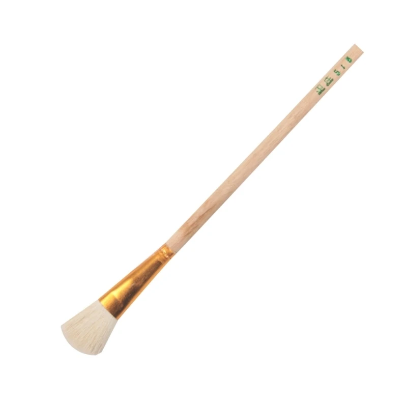 Soft Wool Paint Brushes Handle for Pottery Ceramic Painting Oil Acrylic Watercolor Drawing Craft DIY Art Supplies