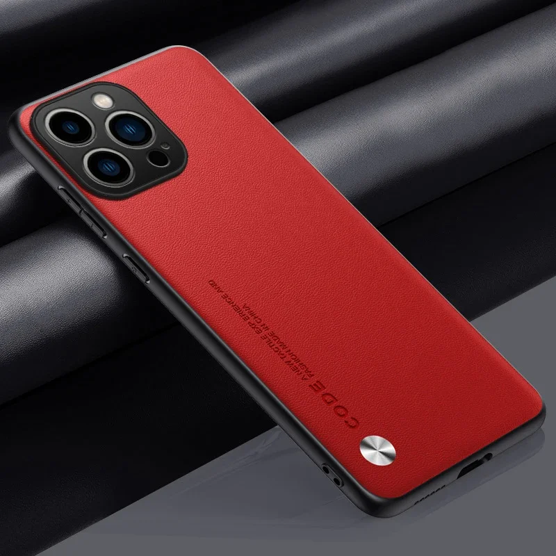 Elegant Ultrathin Leather Phone Case - Shockproof Soft Back Cover