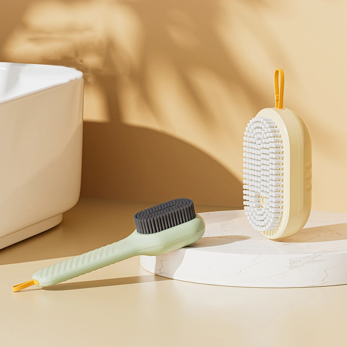 가정용 다기능 플라스틱 신발 브러시, 세탁 브러시, 부드러운 모피 신발 브러시, 다기능 청소 브러시, 1 개