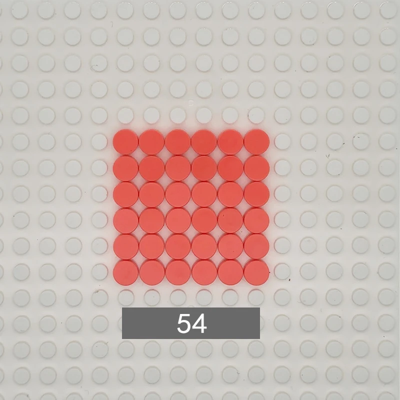 500 Stück Montage-Bausteine Flache Fliesen 1x1 Runde Steine 1*1 DIY Pädagogisches Technik-Set Kompatibel mit 98138 Spielzeug für Kinder – Detail 22