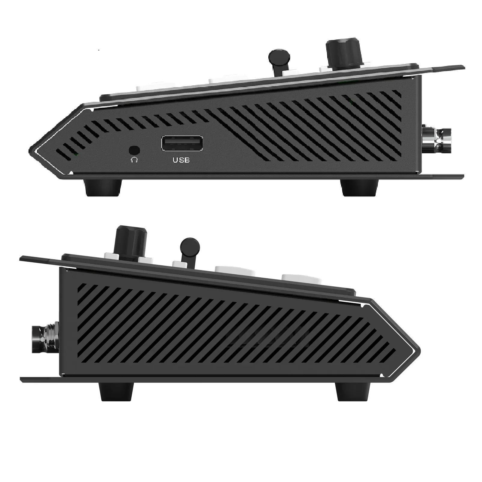 AVMATRIX 마이크로 SDI HDM 비디오 믹서 지지대, 라이브 스트리밍 스위처 비디오용 자동 감지, HVS0403U, 4 채널