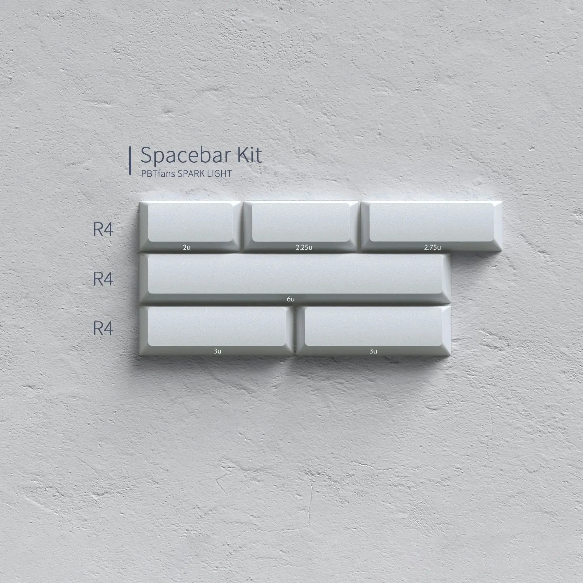 Child Kits] PBTfans Spark Light Keycap Mod/Numpad/Spacebar/40s