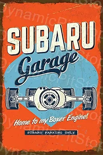 

metal wall decor Garage Boxer Engine Rustic Tin Sign halloween decoration garage