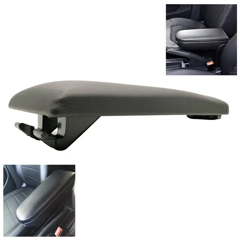 Leather Car Armrest Latch Lid Center Console Cover For VW Jetta Golf 4 MK4 BORA Passat B5 Beetle Polo 6R 9N 1PC