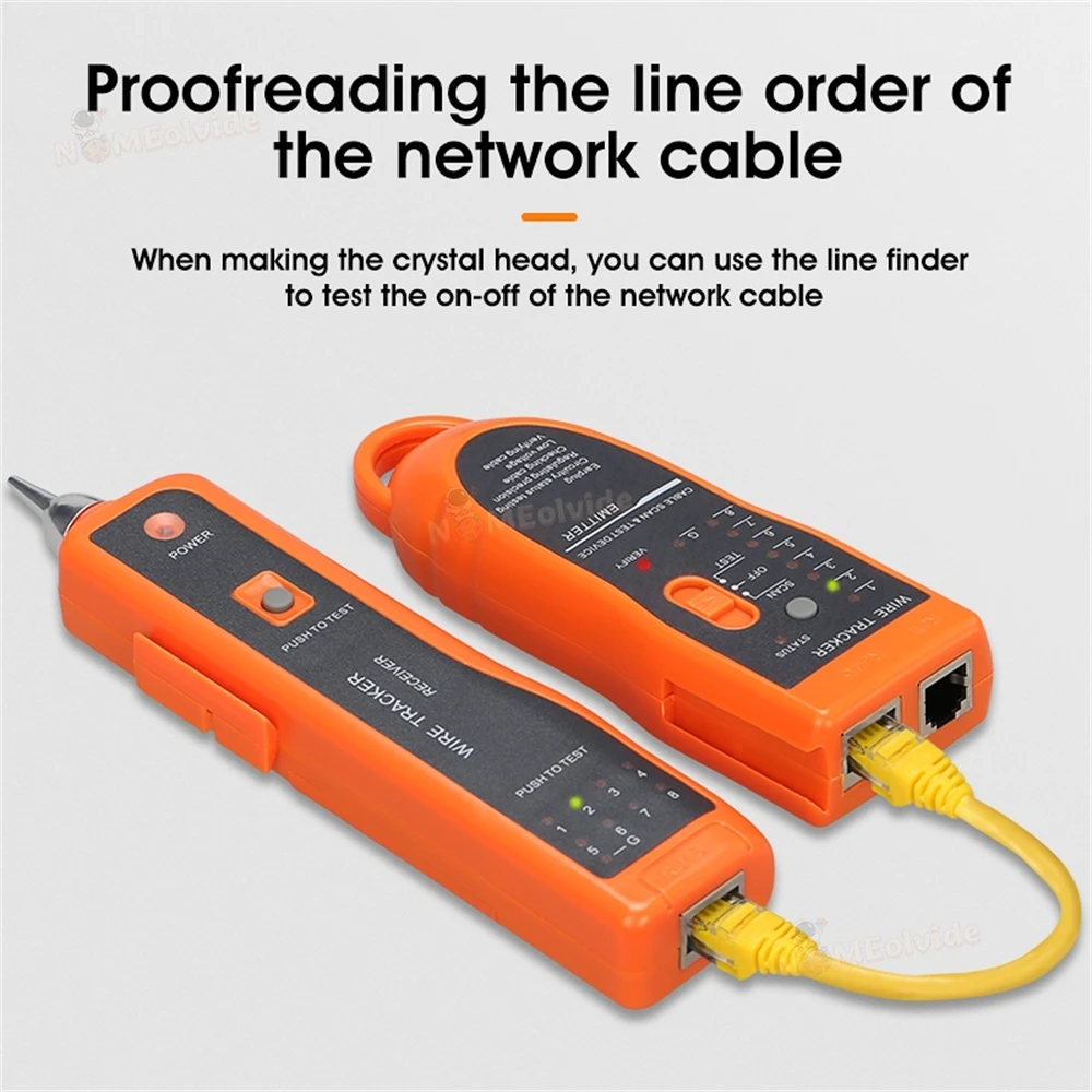 Spedizione Gratuita Rj11 Rj45 Cat5 Cat6 Telefono Wire Tracker Tracer Toner Ethernet Lan Network Cable Tester Detector Line Finder