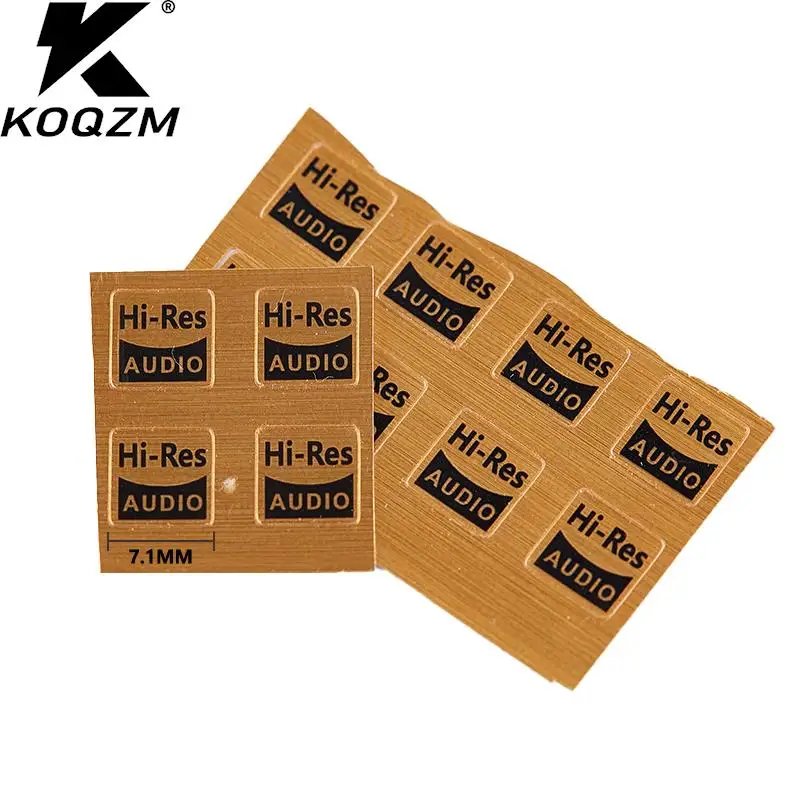 10Pcs 7.1X7.1Mm Adesivi Adattatore Audio Hi-Res Per Walkman/Fiio/Ivriver/Cayin Mp3 Tutti I Dispositivi Hifi Adesivi Per Auricolari Audio