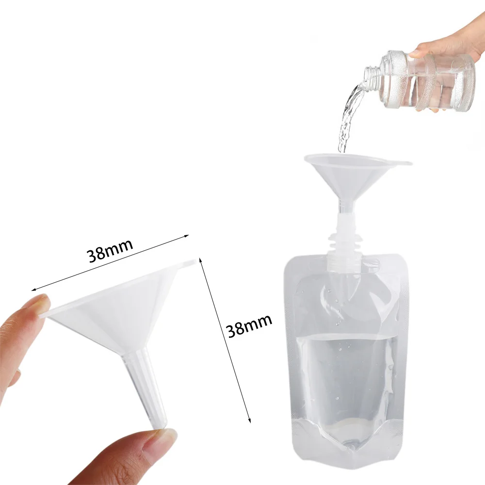 100ml-500ml Travel Drink Spout Pouches Transparent Plastic Bags Sealed Juice Storage Beverage Ice Cold Drink Pouch 10pcs Plastic Food Storage Bags