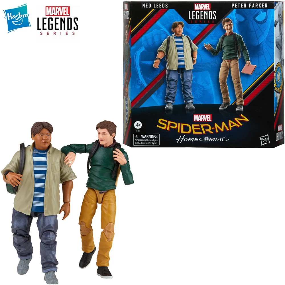 

[In-Stock] Hasbro Marvel Legends Series 60th Anniversary Peter Parker and Ned Leeds 2-Pack 6-Inch-Scale Anime Action Figure Toys