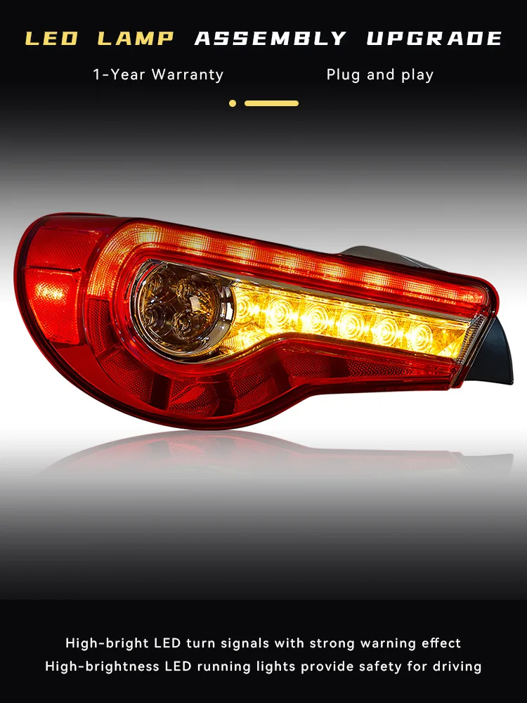 

Car Lights for Toyota GT86 BRZ 2012-2020 LED Auto Taillights Upgrade High Configure Design Refit Rear Lamp Accessories