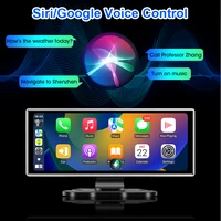 11.26 นิ้วรถ DVR 4K Dash Cam Dual Lens Wireless Carplay & Android Auto Video Recorder Monitor GPS นําทาง 5G Wifi FM AUX 5