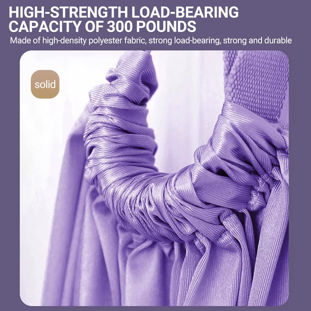 Professional Aerial Yoga Silk Strap with Capacity Inversion Training Belt for Women Pilates Leg Split Stretcher Home