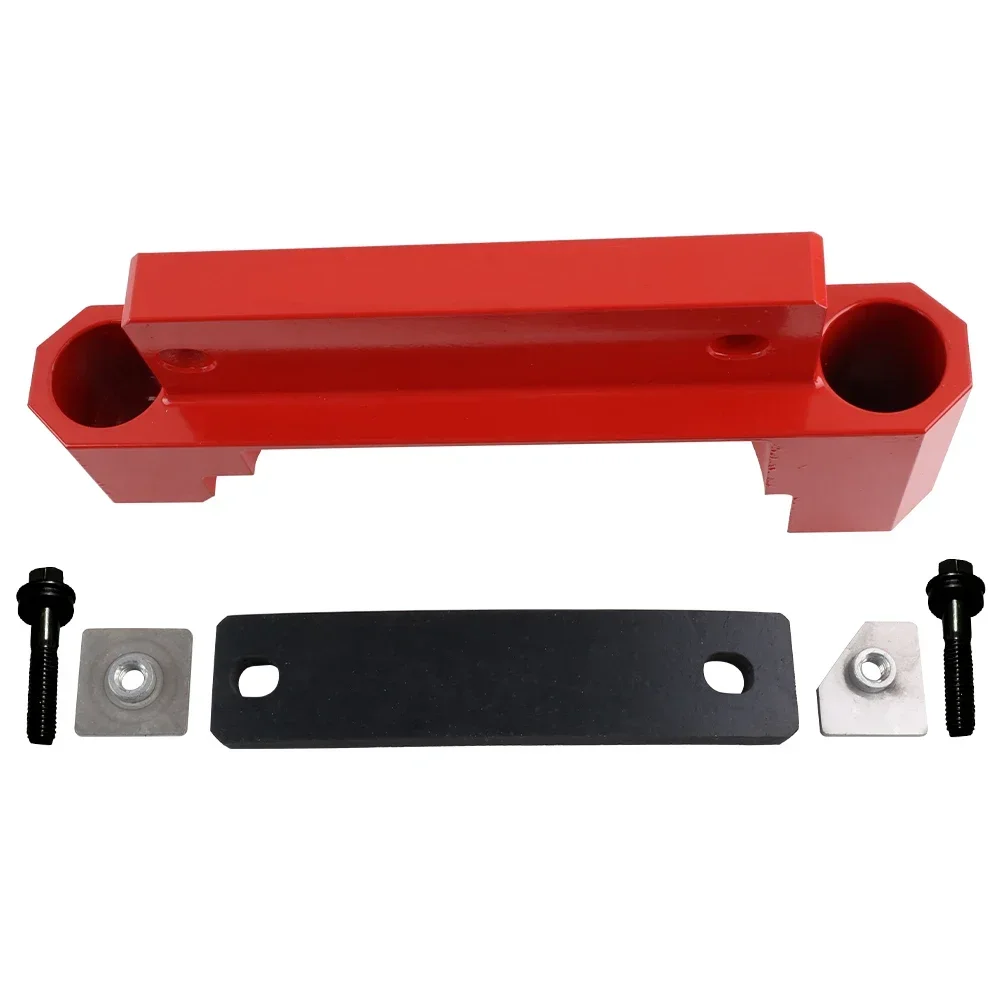 Car Modification Rear Differential Brace Anodized Red Billet Aluminum For 2015-Challenger Charger Hellcat differential mount differential bushings