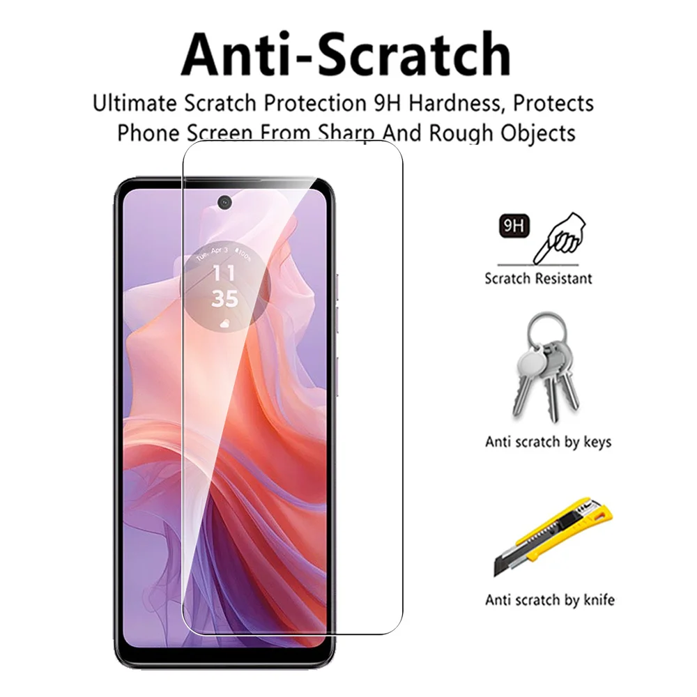 3PCS Tempered Glass Screen Protector with Anti-Scratch Films
