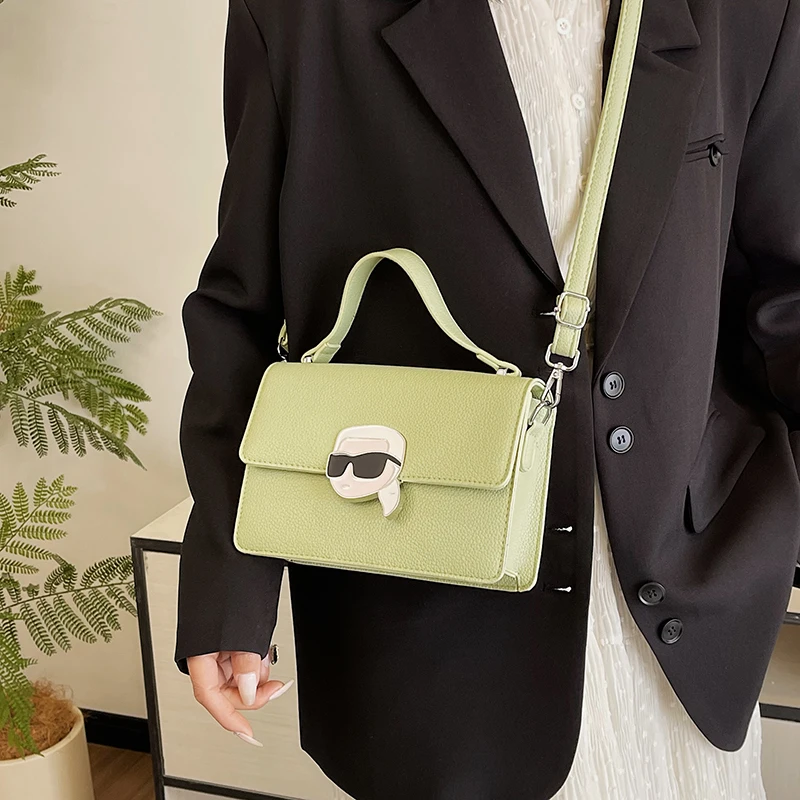 2024 New Cute Alligator Designer Flap Bucket Messenger Bags Women Candy Color Shoulder Bag Mini Handbags Female Totes Hobos