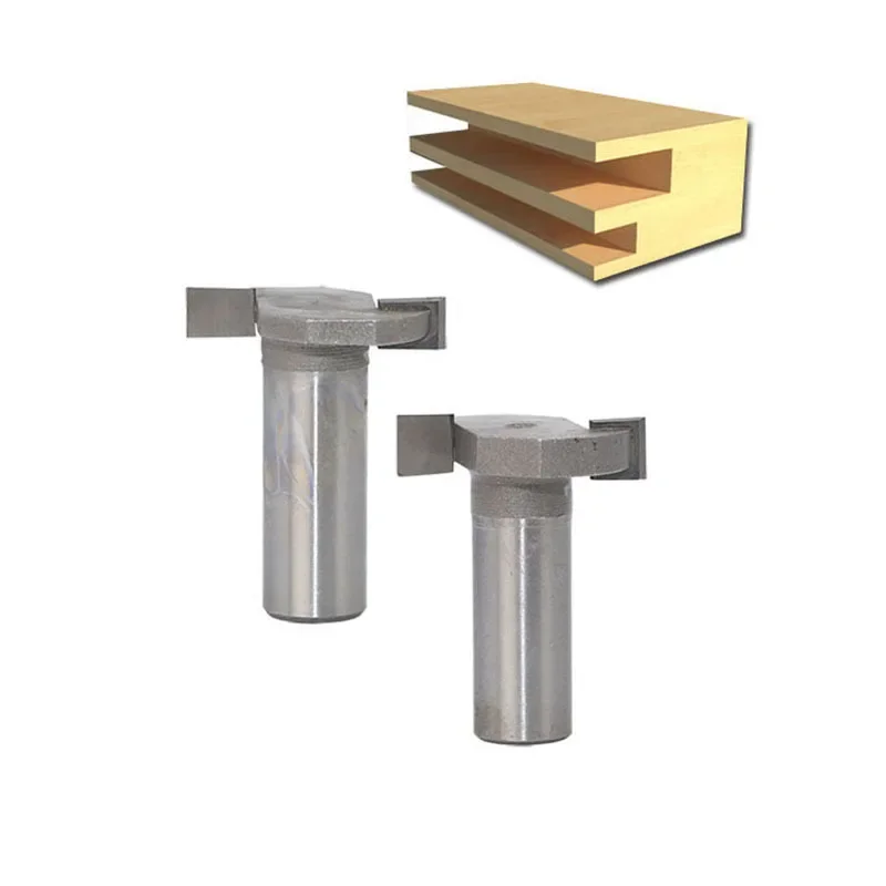 

1PC 1/2" 12.7MM Shank Milling Cutter Wood Carving T Type Slotting Cutter Router Bits For Woodworking T-Slot Milling Cutter