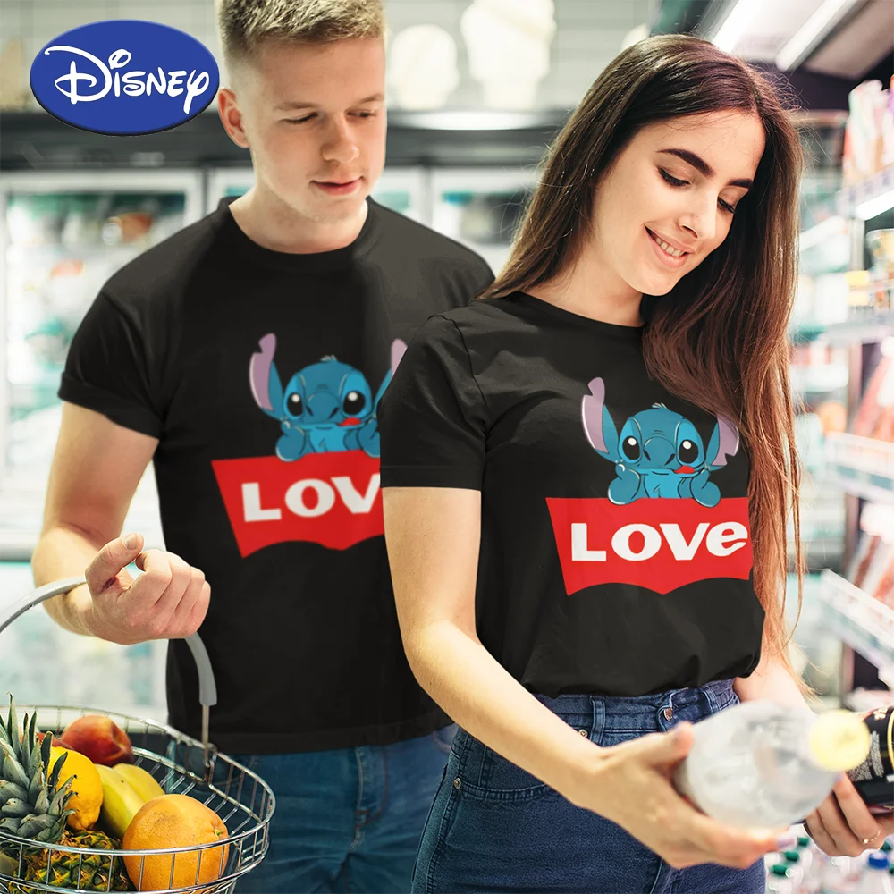 Женская футболка Urban Stitch Disney лето 2022 большого размера Ohana модная с коротким