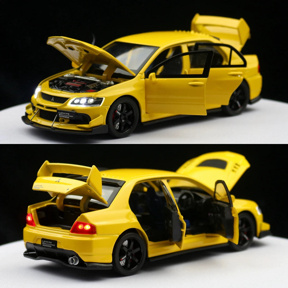1/32 Mitsubishi Lancer EVO Final Edition JDM Racing Toy Car Model Diecast Metal Miniature Collection Gift For Children Boys 5