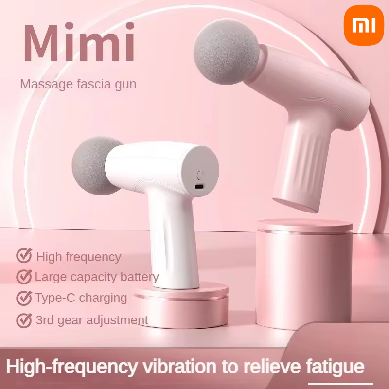 Xiaomi Handheld Muscle Mini Pink Massage Gun Deep Tissue Massage Gun Therapy Gun Fascia Gun Massagers Handheld Deep Tissue New