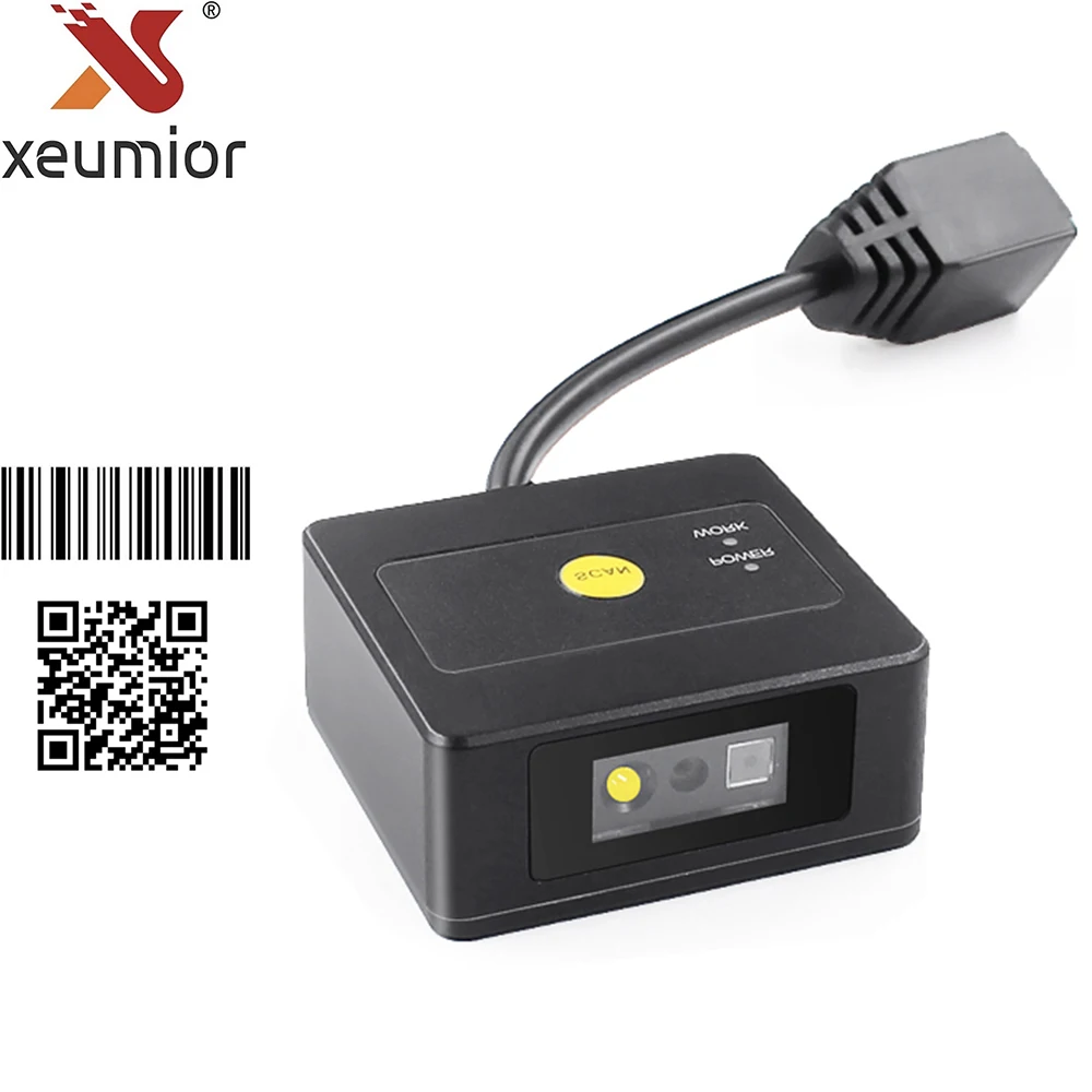 

1 Mega Pixel 2D CMOS USB-COM TTL Barcode Scanner Module Fixed Mount Embedded QR Code Reader for IOT Kiosk Systems MN260