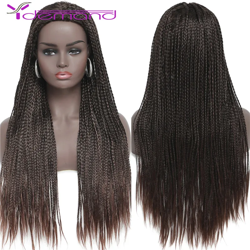 Synthetic Hair Wigs Blonde Braided 3X Twist Braid Crochet Hair Box Braids For Black Women Or Men