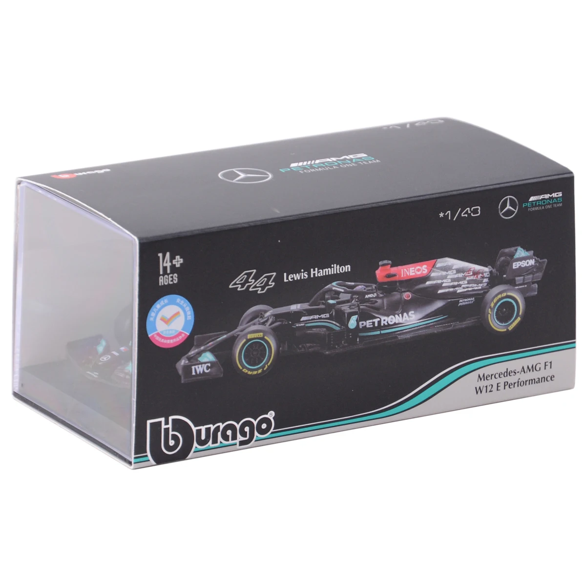 Bburago 1:43 Mercedes AMG 2021 W12 E Performance #44 Lewis Hamilton Static Simulation Diecast Alloy Model F1 Racing Formula Car 6 Bburago 1:43 Mercedes AMG 2021 W12 E Performance #44 Lewis Hamilton Static Simulation Diecast Alloy Model F1 Racing Formula Car 6