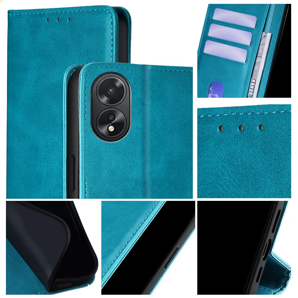 Leather Wallet Phone Case - Flip Cover with Card Slots