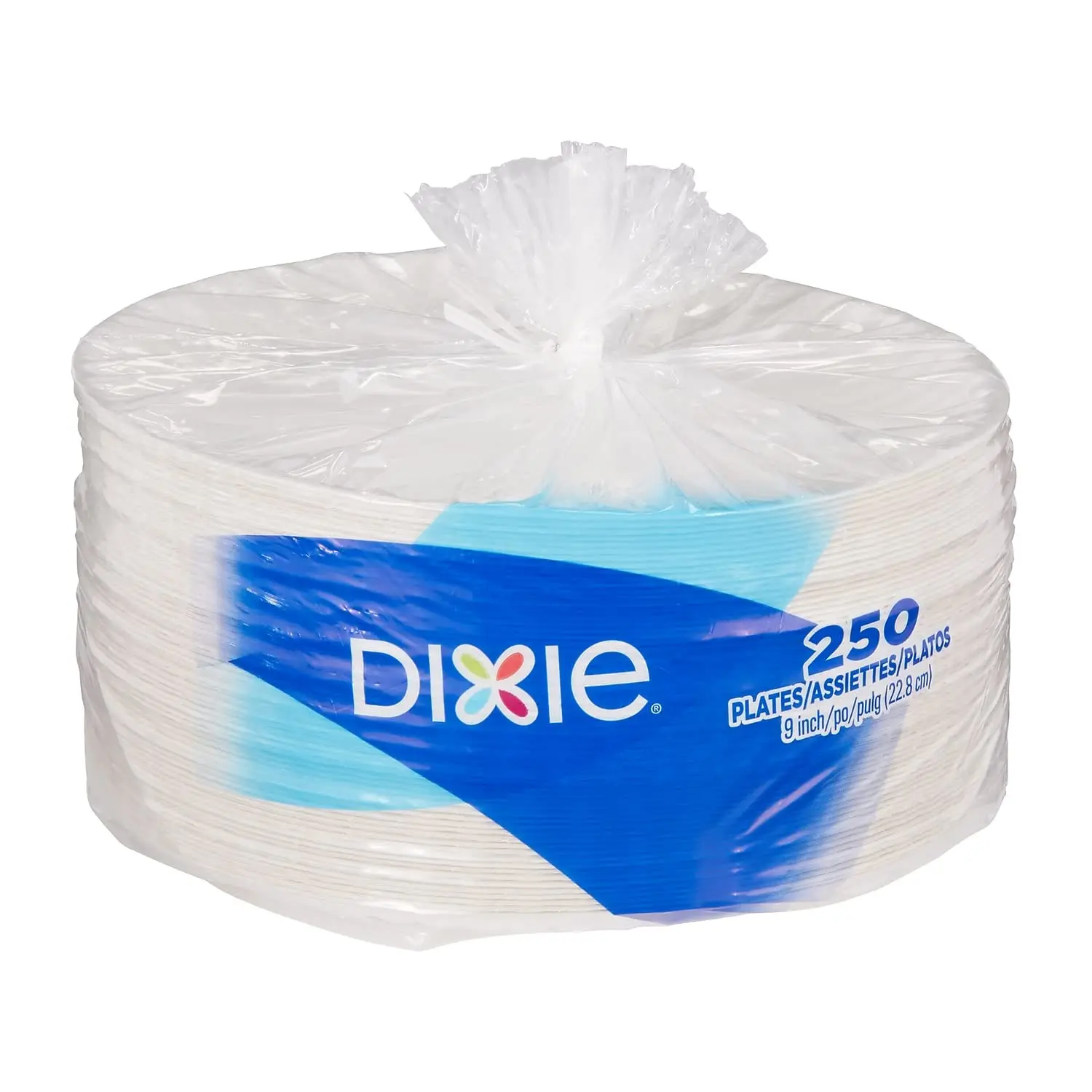 Georgia-Pacific Dixie 9'' Light-Weight Paper Plates by GP PRO (Georgia-Pacific)1,000 Count (250 Plates Per Pack4 Packs Per Case)