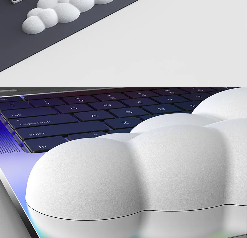 antiderrapante Teclado ergonômico Descanso de mão Tapete