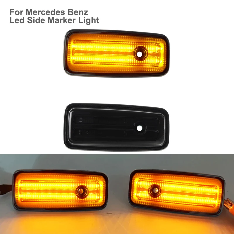 

2PCS LED Side Marker Repeater Light Turn Signal For Mercedes Benz G Class W463 W461 G500 G550 G55 G63 G65 1986-2002