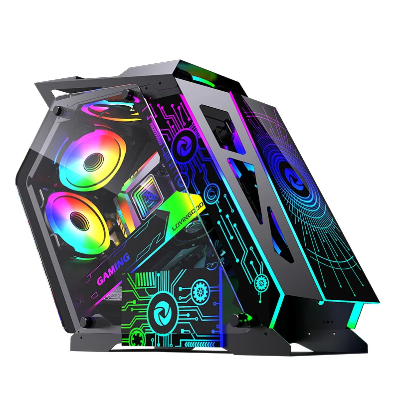 Desktop PC case gaming PC case esports irregular-shaped desktop case internet cafes