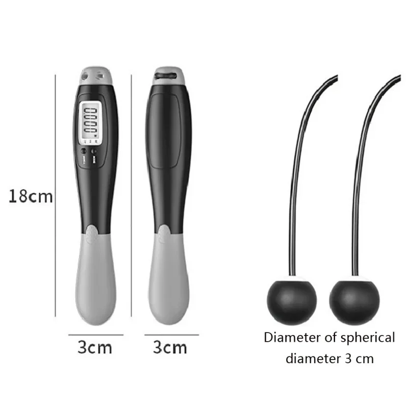 Digital Wireless Calorie Counter Skip Rope Sport Weights Exercise Fitness Body Building Cordless Digital Jump Ropes Set 3