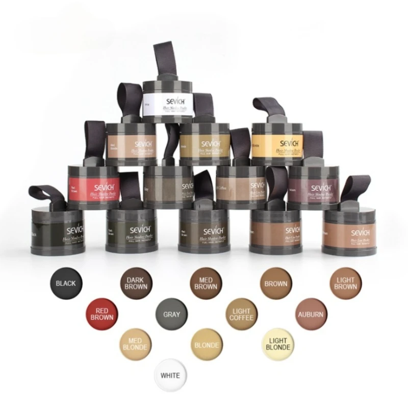 12 Colors New Hair Fluffy Loose Powder Instant Black Hair Root