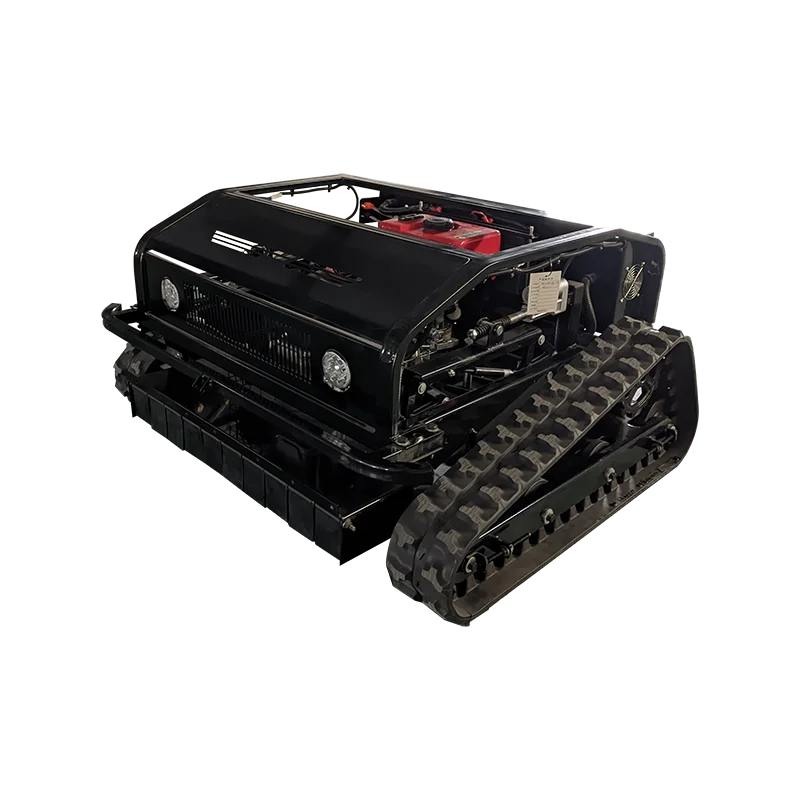 Customized 200m intelligent remote control lawn mower gasoline powered high horsepower crawler lawn mower farm lawn mower 6