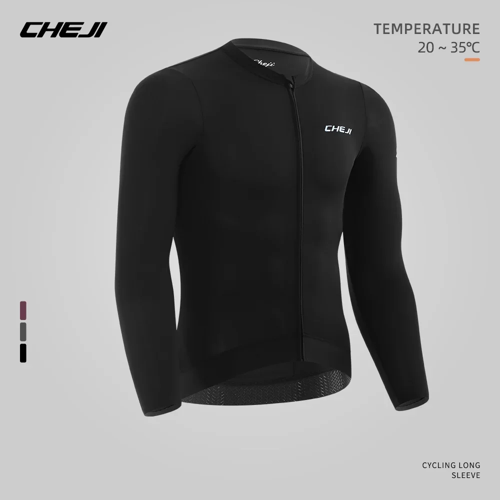 Cheji Men's Long-Sleeve Cycling Jersey