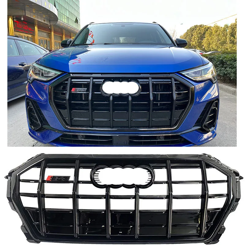 

For 2019-2022 Q3 grille modification SQ3 all black Q3 grille ghost face black warrior new SQ3 grille