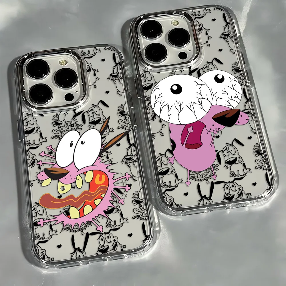 Courage The Cowardly Dog Transparent Phone Case - Soft Silicone TPU Back Cover