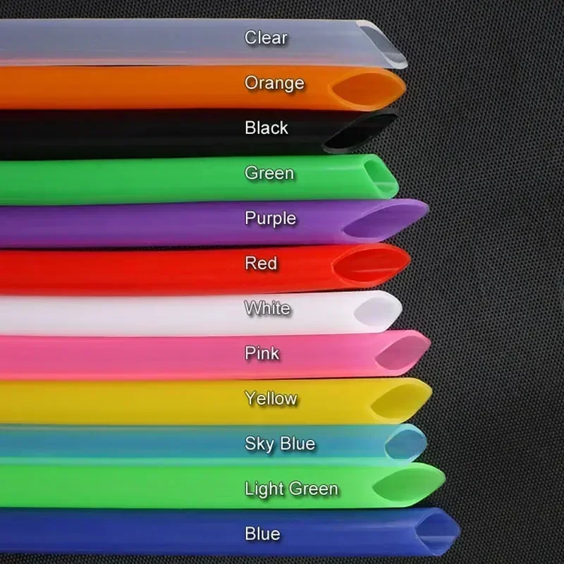 1meter Silicone Tube ID 1 2 3 4 5 6 7 8 9 10 mm Flexible Rubber Hose Food Grade Soft Drink Pipe Water Connector Multiple Colors