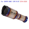 Slip On Motorcycle Middle Connect Pipe And Exhaust Muffler Titanium Alloy Modified For Super Duke 1290 R/GT 2014-2020