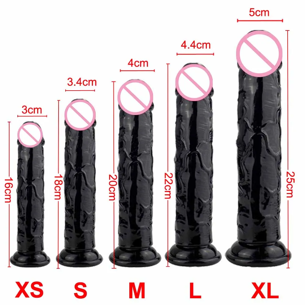 Sex Toys 16-25cm Realistic Dildo With Strong Suction Cup For Hand-Free Play Adult Sexy Toy for Men Women Female Couples
