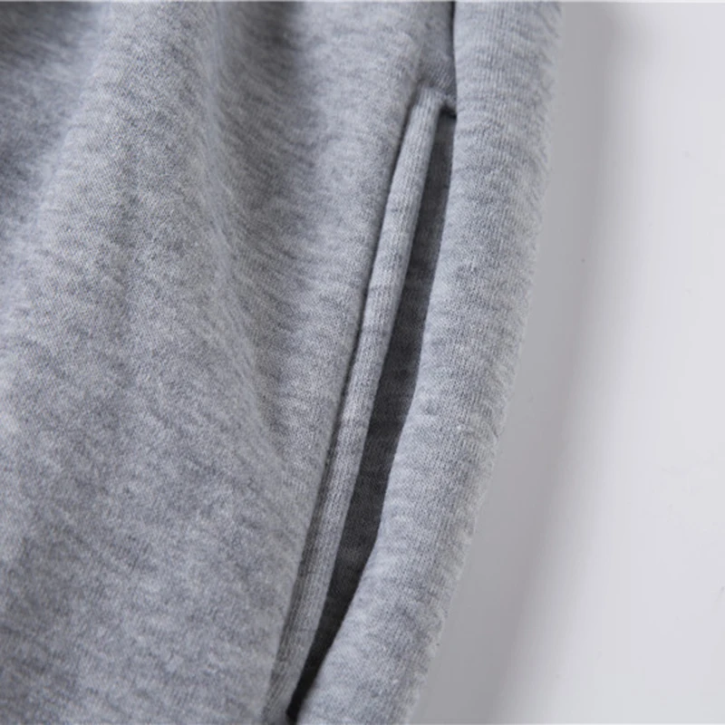 Men's Casual Jogging Athletic Training Pants Autumn Comfortable Solid Colour Skinny Drawstring Elastic Waist Sweatpants 4