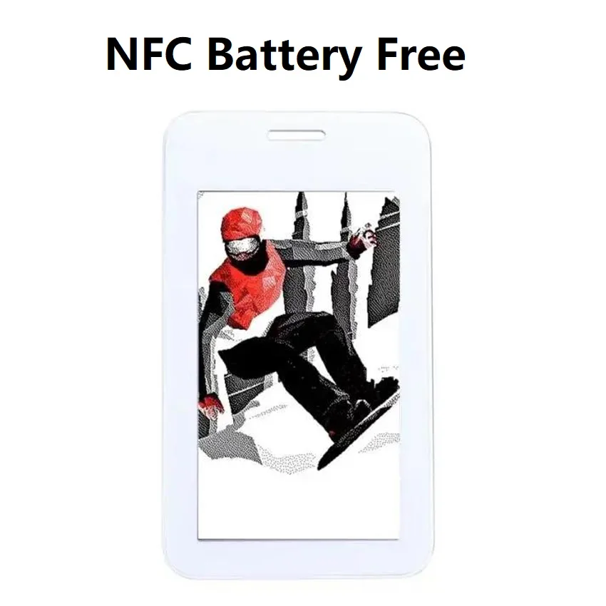 Working ID No Battery Card Eink name badge Smart Access Control Cards NFC Label ePaper Event ID Card Epaper Digital Frame ESL
