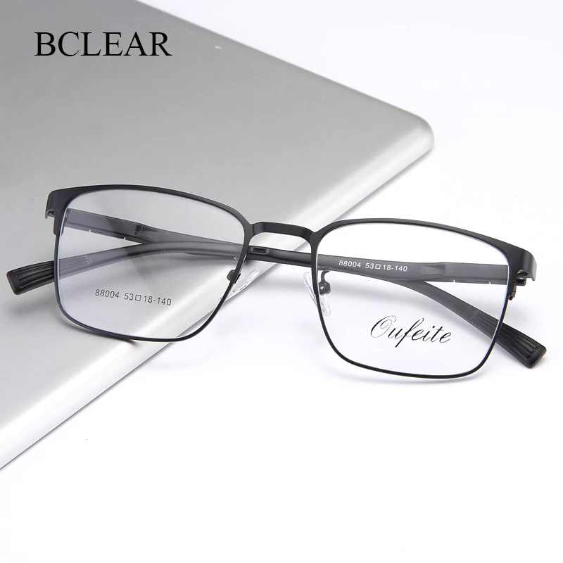 BCLEAR Classic Fashion Men Alloy Optical Frame TR90 Legs Male Spectacle Eyeglasses Frames Myopia Prescription Eyewear Full Rim