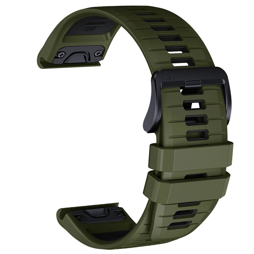 QuickFit Non-Slip Sports Silicone Watch Strap, 22/26mm