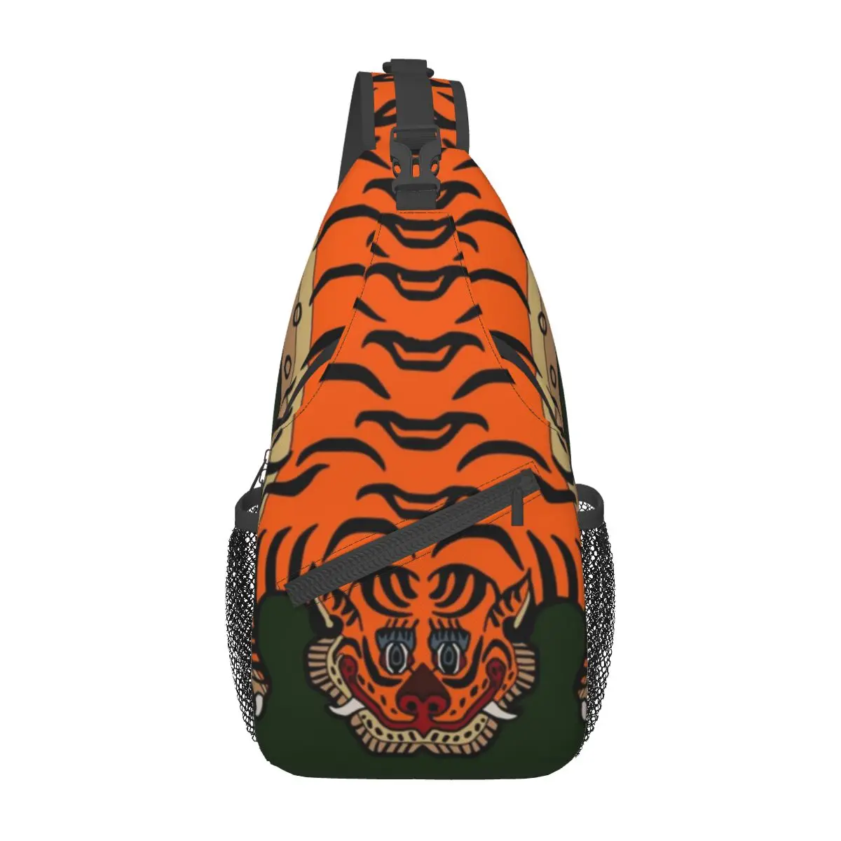 

TIBETAN TIGER RUG Sling Backpack Sling Bag Hiking Travel Chest Bag Daypack Men Fashion Crossbody Backpack Shoulder Bag Pouch