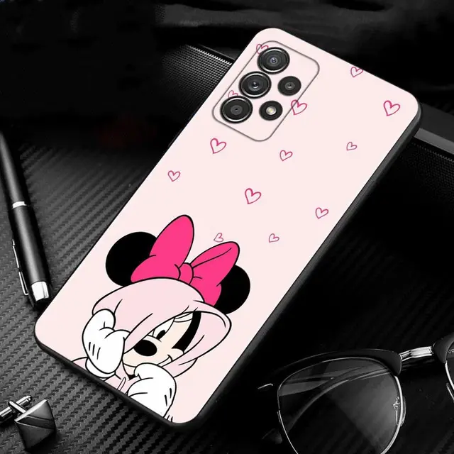 Phone Case For Samsung Galaxy A51 A12 A71 A41 A31 A21s A13 A03 A02s A02 A22 A32 4G/5G A52 A52s A72 Coque Cartoon Minnie Mouse B02