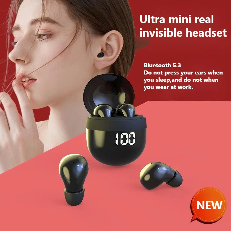 Bluetooth Earbud Hidden Earphones For Work Smallest Sleep