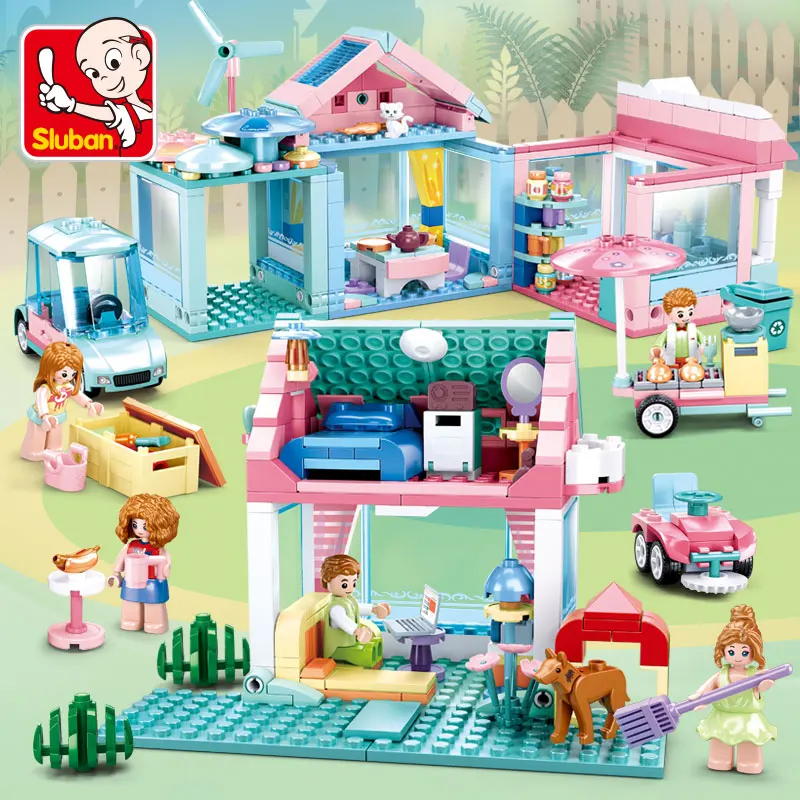 Sluban Building Block Toys Girls Dream Creator B0822 Garden House