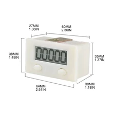 

Magnetic Induction Counter Digital Electronic Punch Counter Metal Sensor 5-Digits LCD Digital Display 0-99999 Proximity
